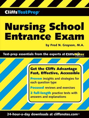 cover image of CliffsTestPrep Nursing School Entrance Exam